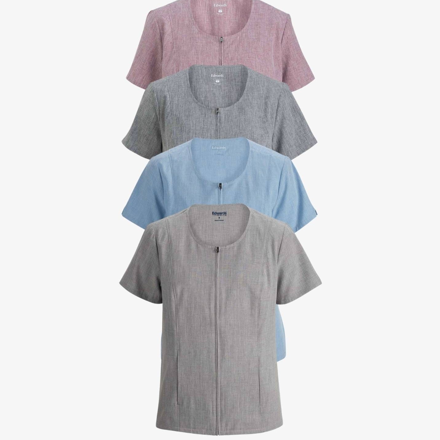 Ladies’ Mélange Ultra-Light Chambray Service Tunic