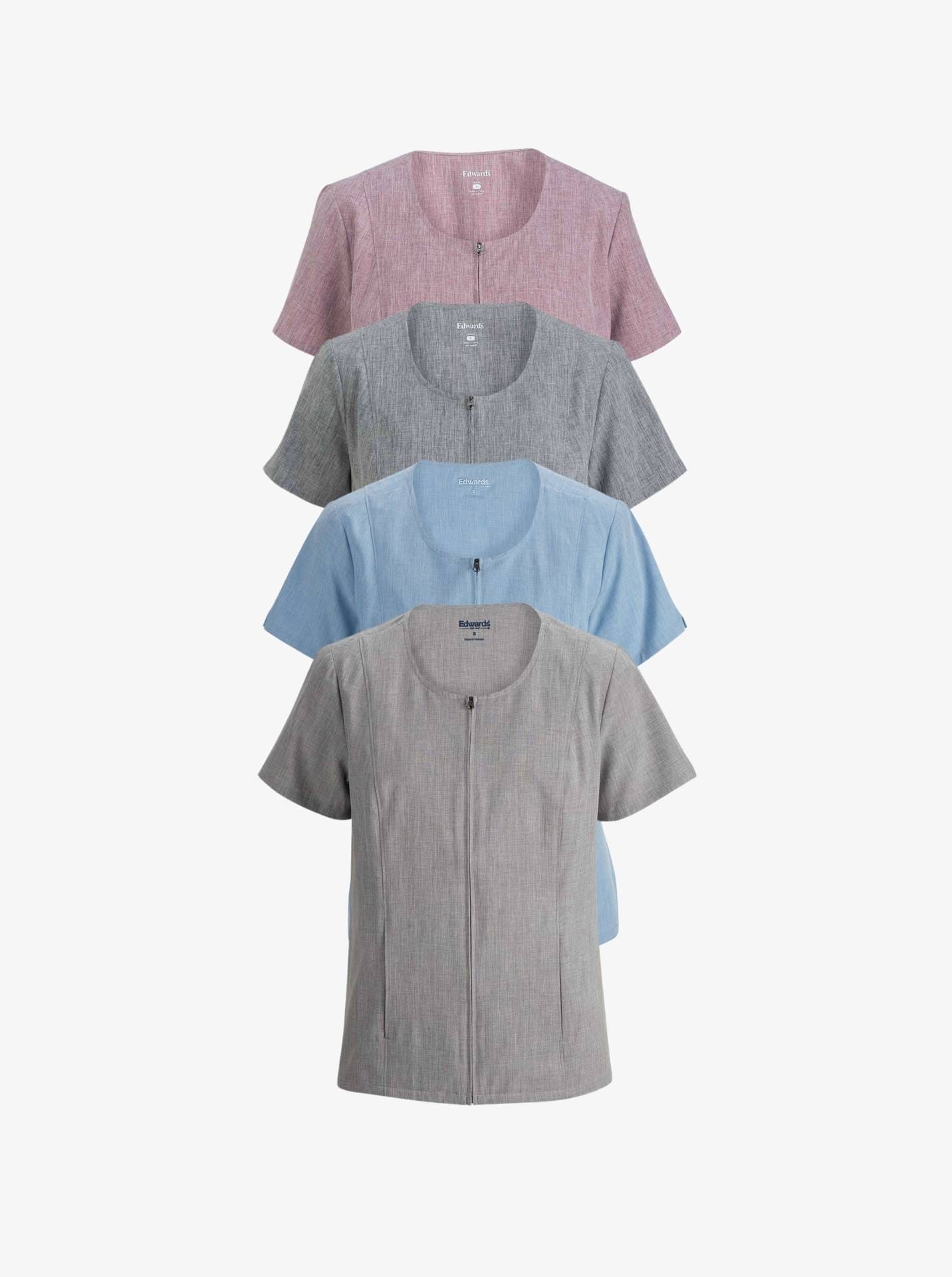 Ladies’ Mélange Ultra-Light Chambray Service Tunic