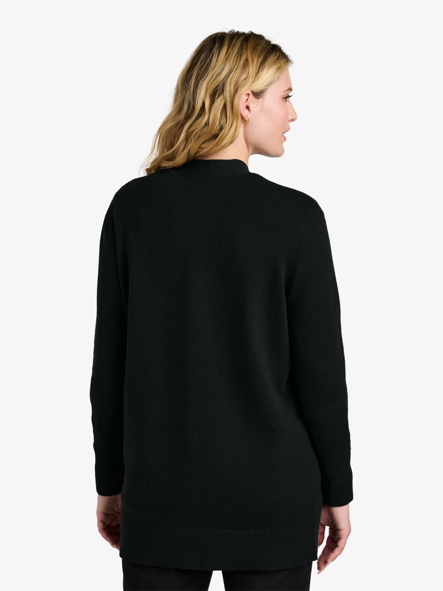 Ladies’ Easy Care Open-Front Cardigan Sweater