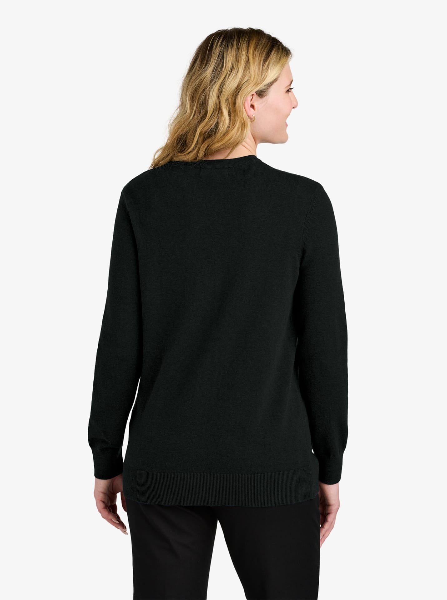 Ladies’ Easy Care Button-Up Cardigan Sweater