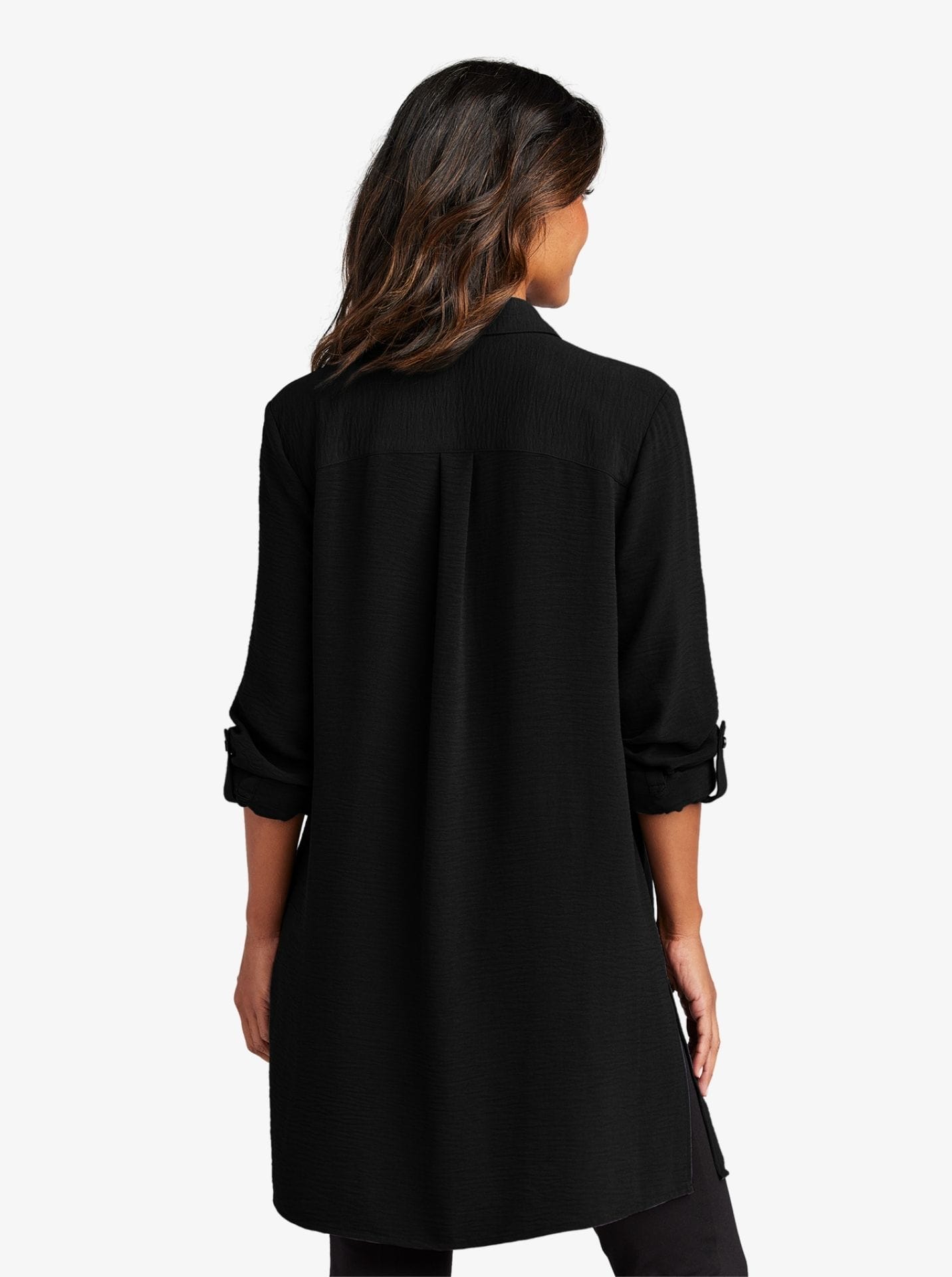 Ladies’ Textured Crepe Long Tunic