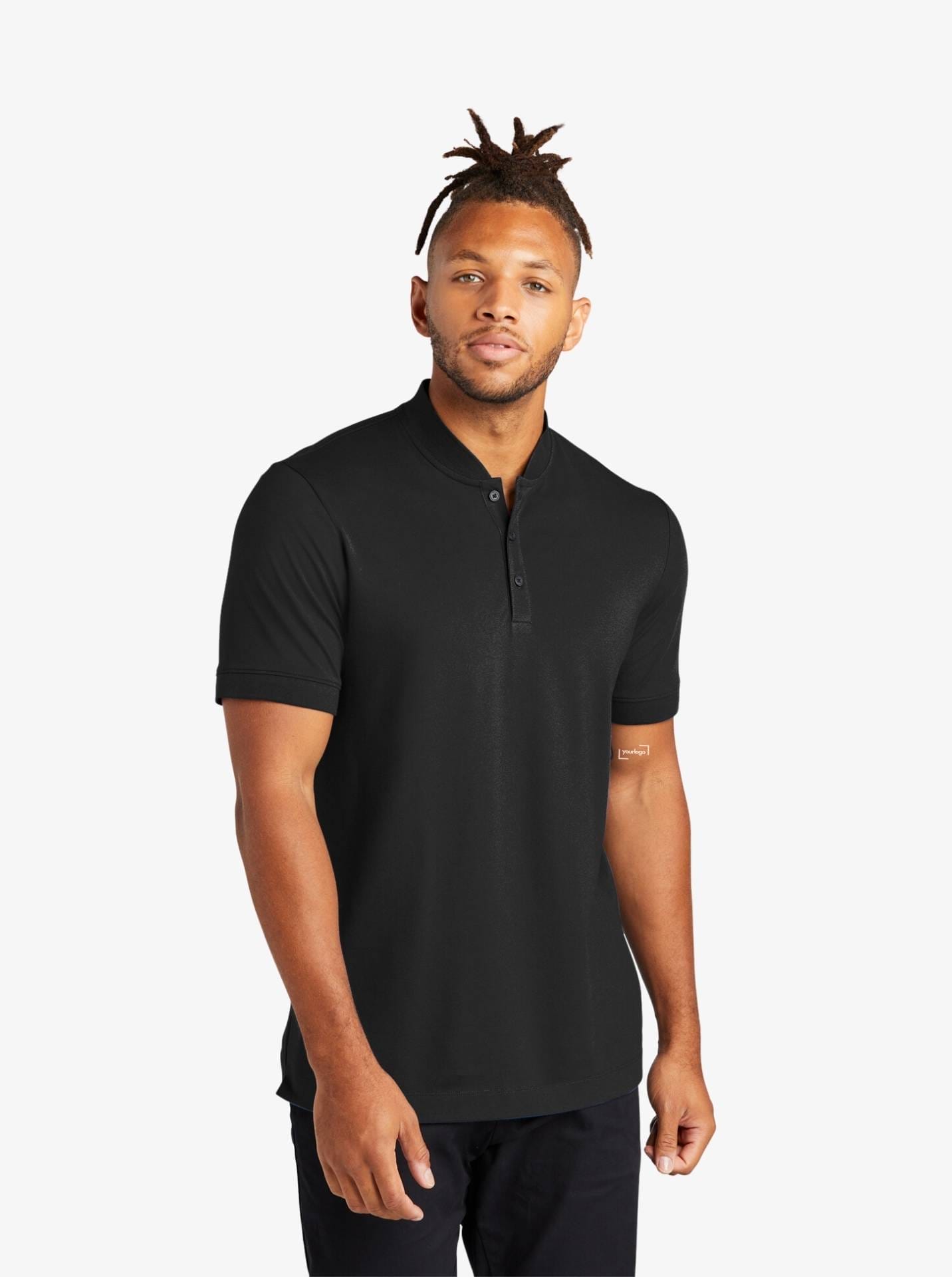 Stretch Pique Henley