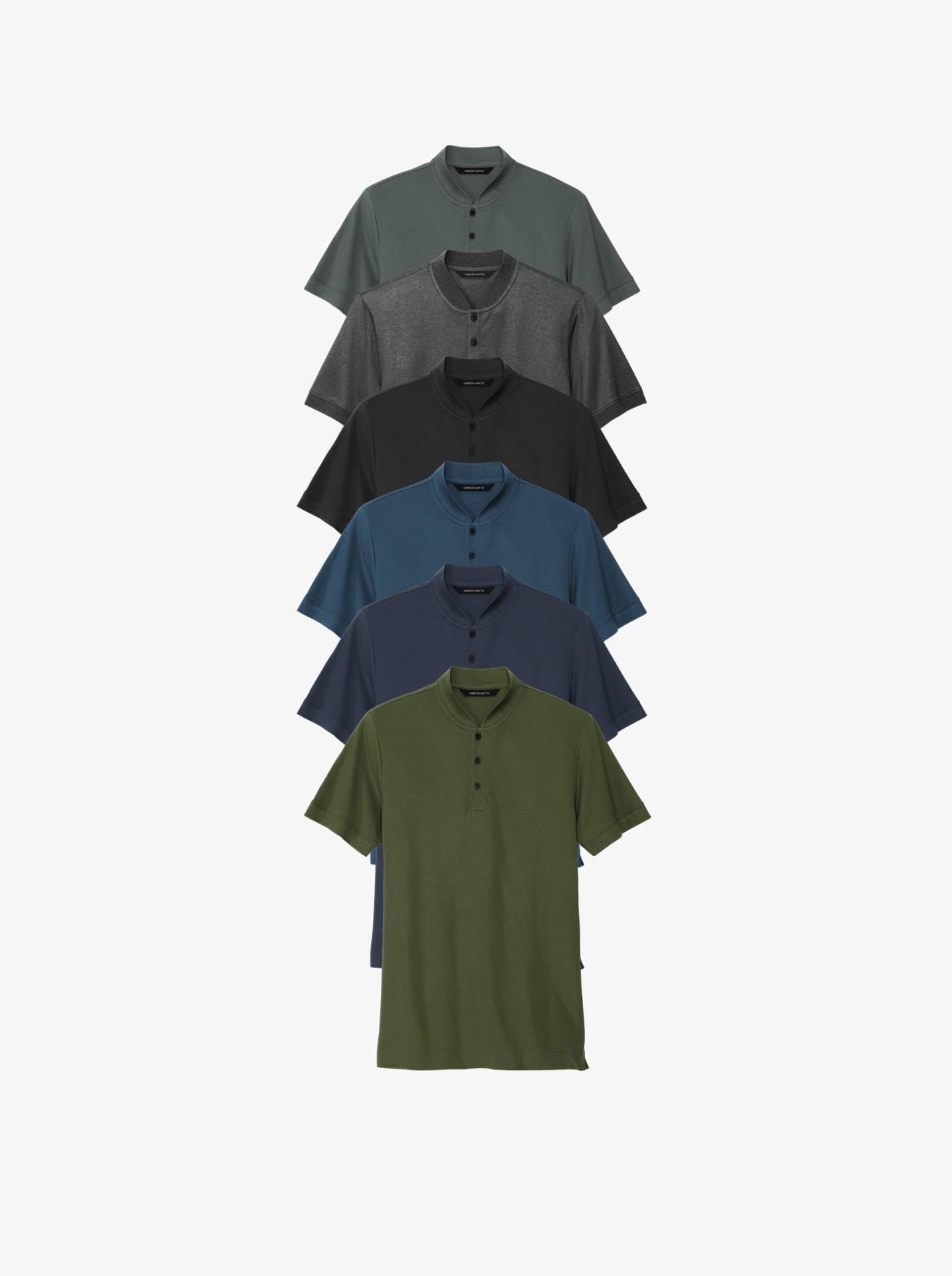 Stretch Pique Henley