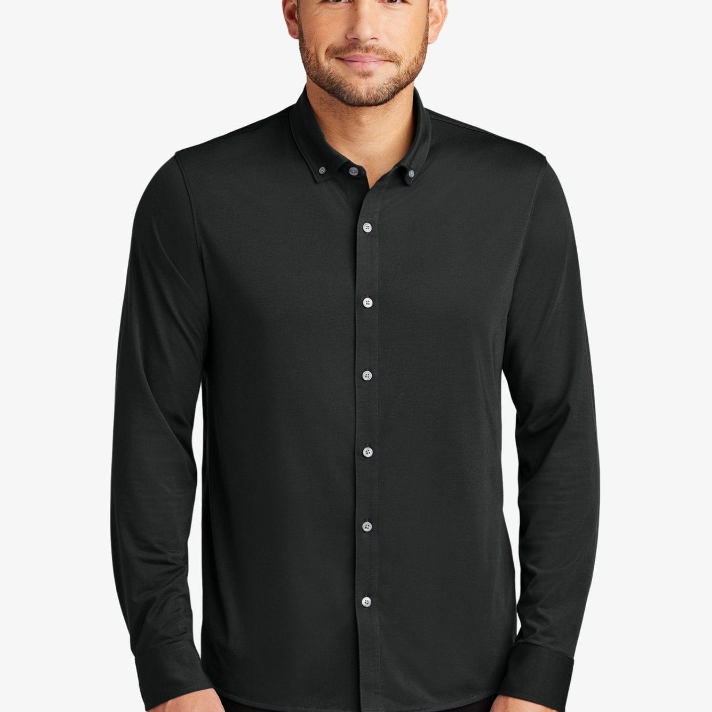Stretch Jersey Long Sleeve Shirt