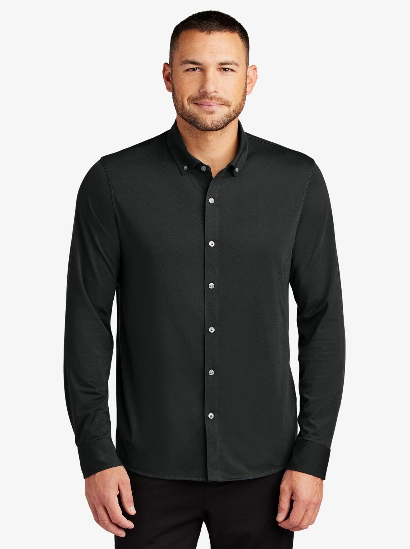 Stretch Jersey Long Sleeve Shirt
