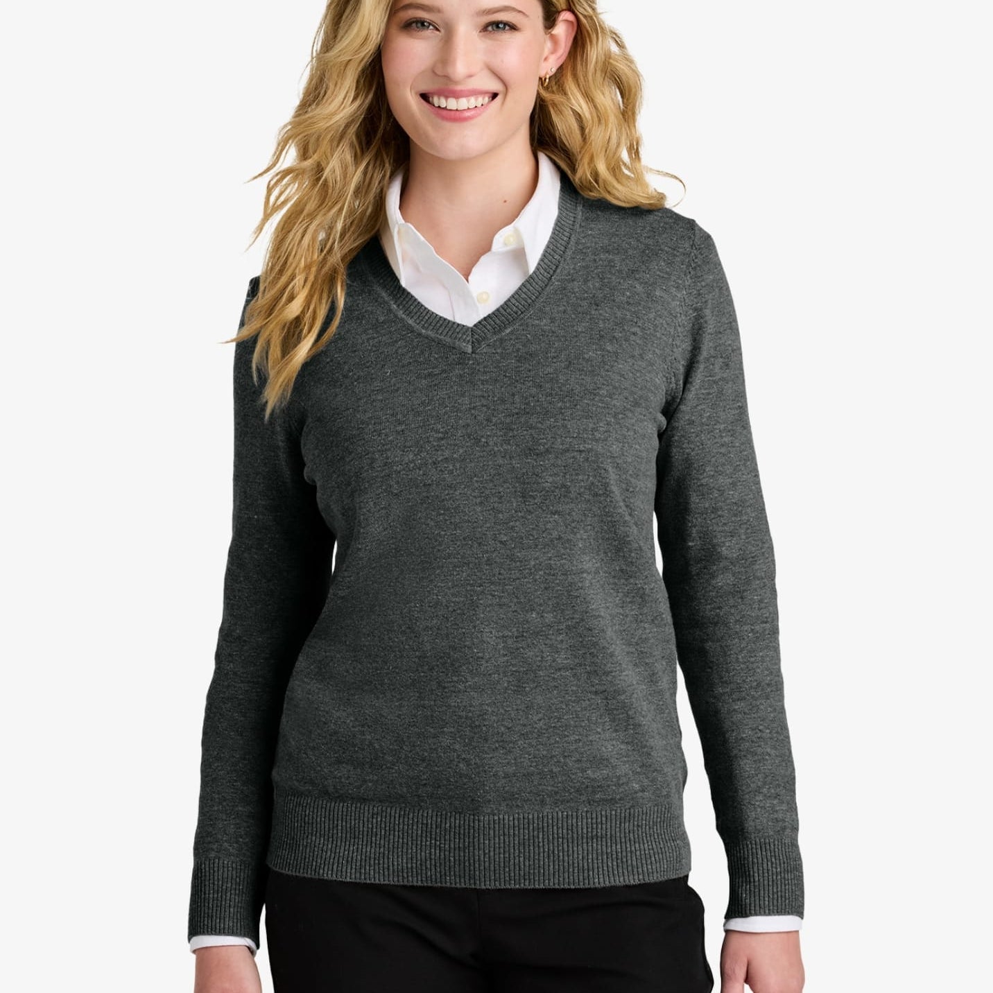 Ladies’ Easy Care V-Neck Sweater