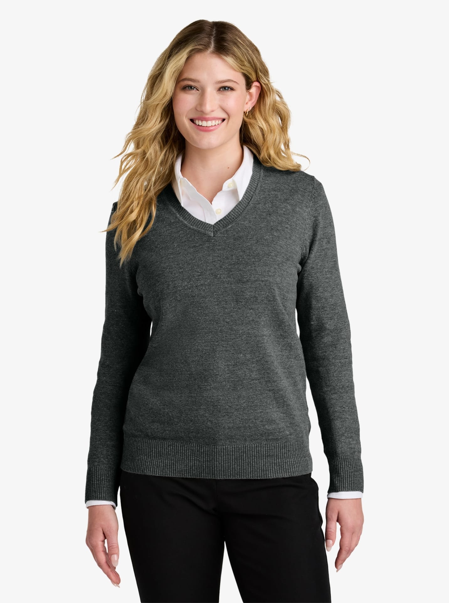 Ladies’ Easy Care V-Neck Sweater