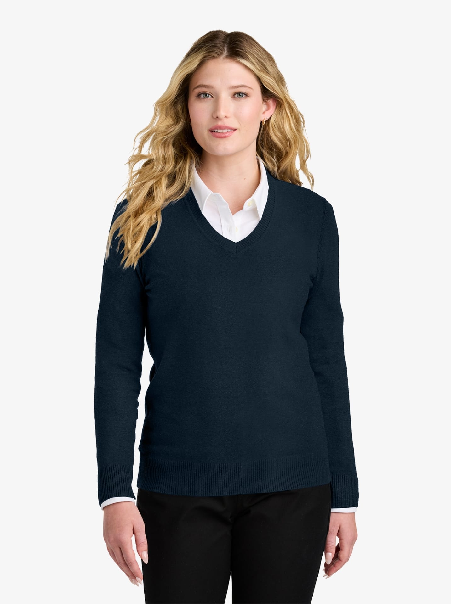 Ladies’ Easy Care V-Neck Sweater