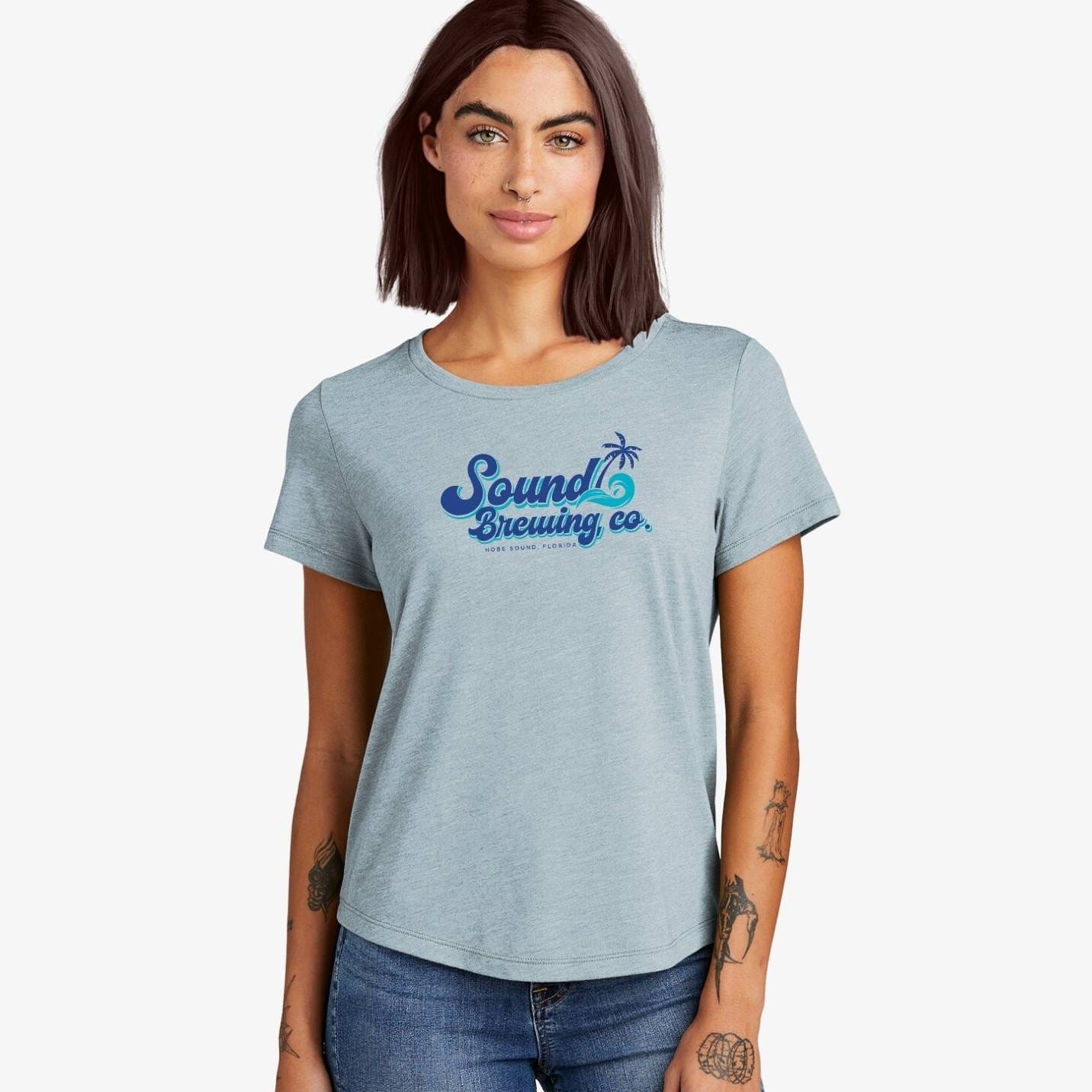 Ladies’  C-FREE™ Tri-Blend Relaxed Scoop Neck Tee