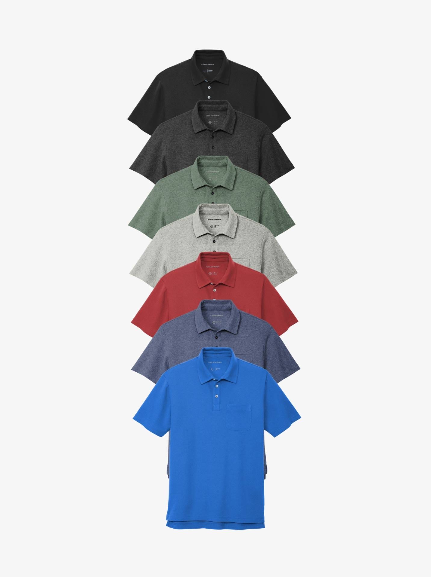 C-FREE™ Cotton Blend Pique Polo w/ Pocket