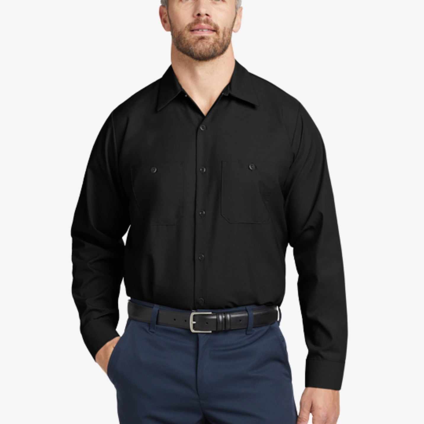 Long-Sleeve Industrial Work Shirt