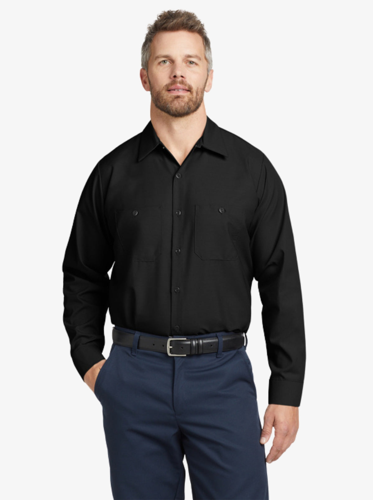 Long-Sleeve Industrial Work Shirt
