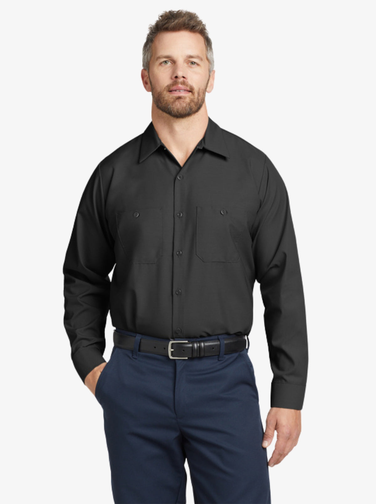 Long-Sleeve Industrial Work Shirt