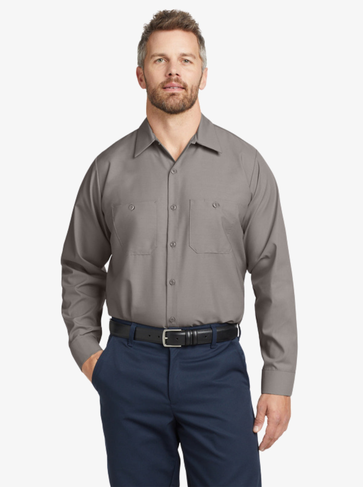 Long-Sleeve Industrial Work Shirt