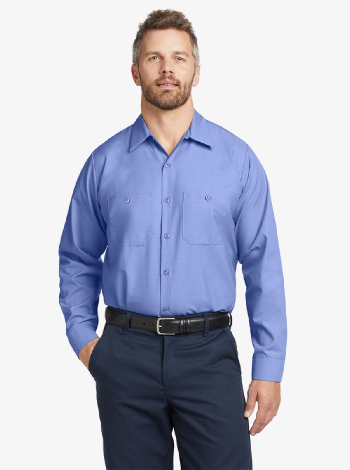 Long-Sleeve Industrial Work Shirt