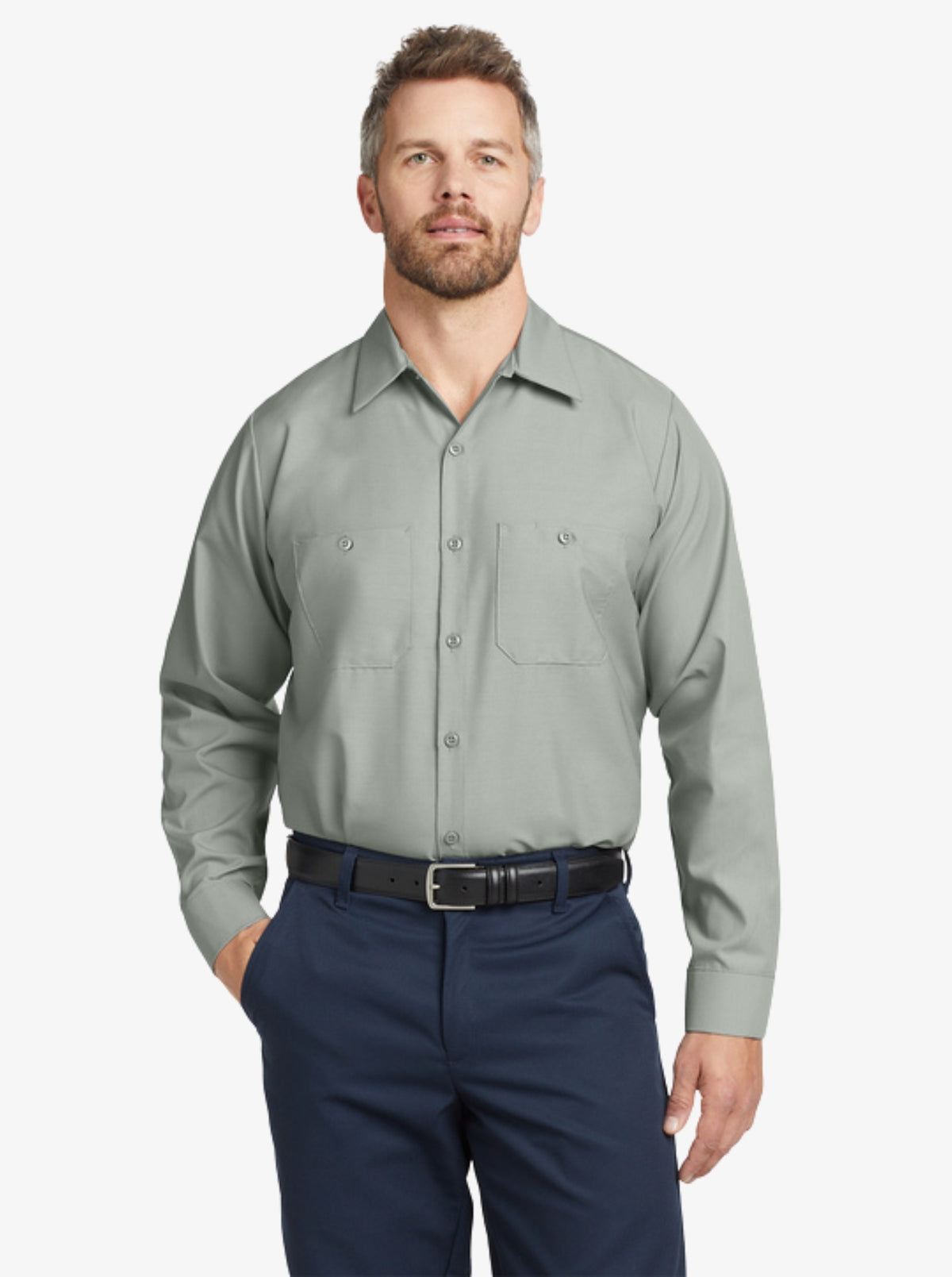 Long-Sleeve Industrial Work Shirt
