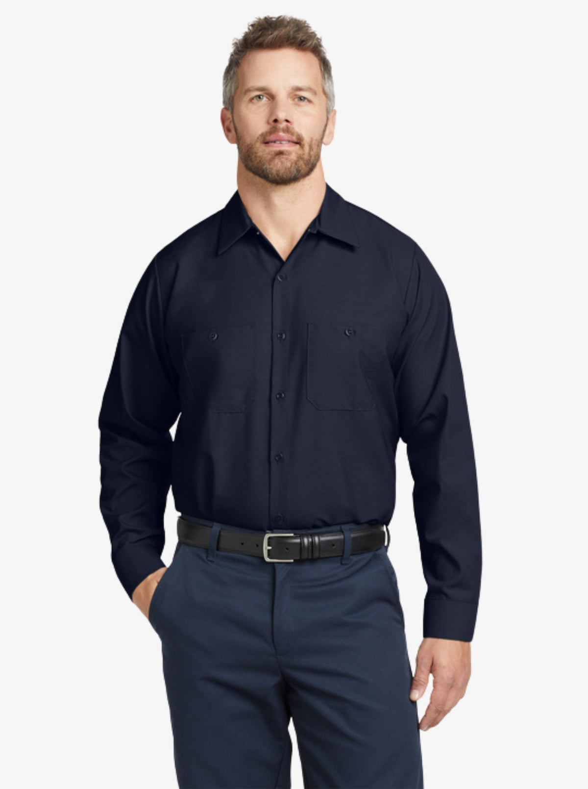 Long-Sleeve Industrial Work Shirt