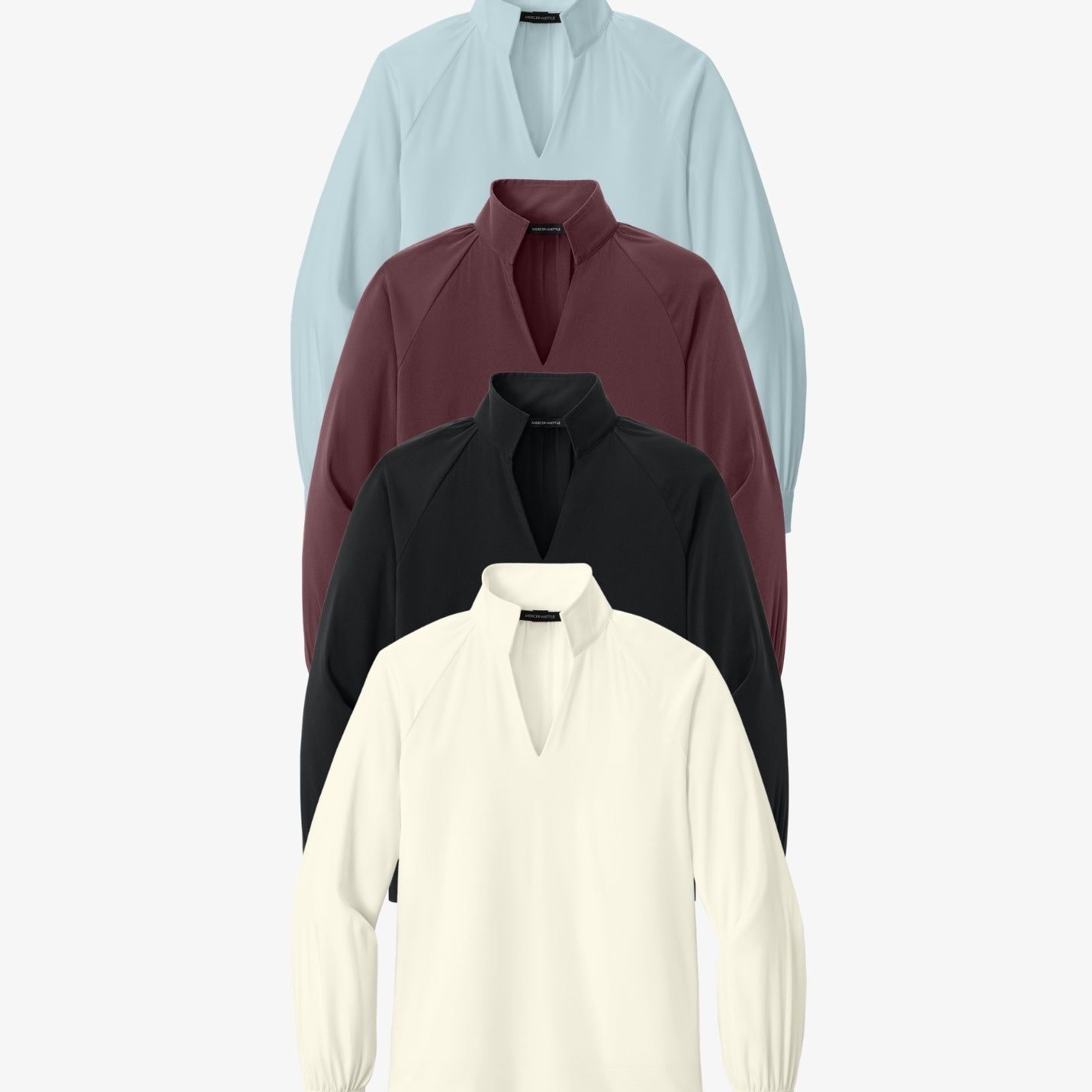 Ladies’ Long Sleeve Buttery Soft Popover Blouse