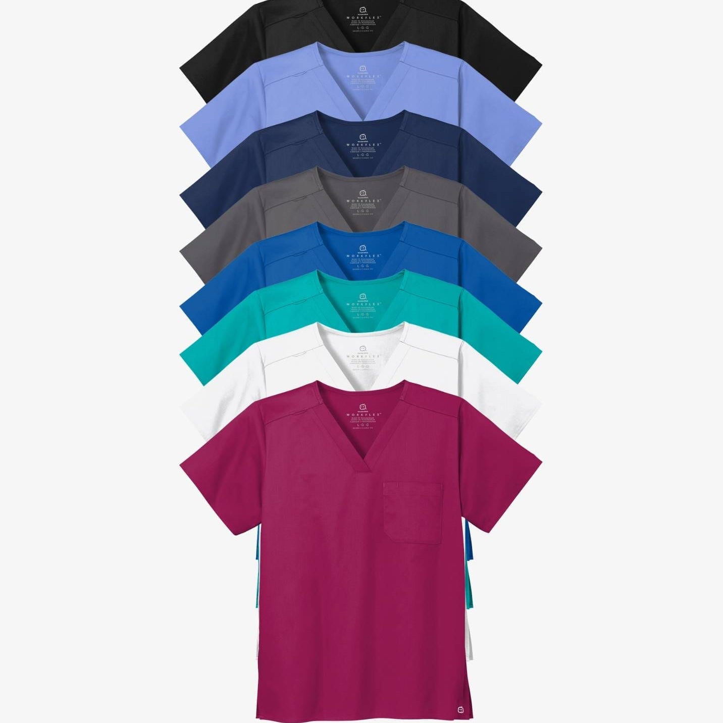 Wink® Unisex WorkFlex Chest Pocket V-Neck Top