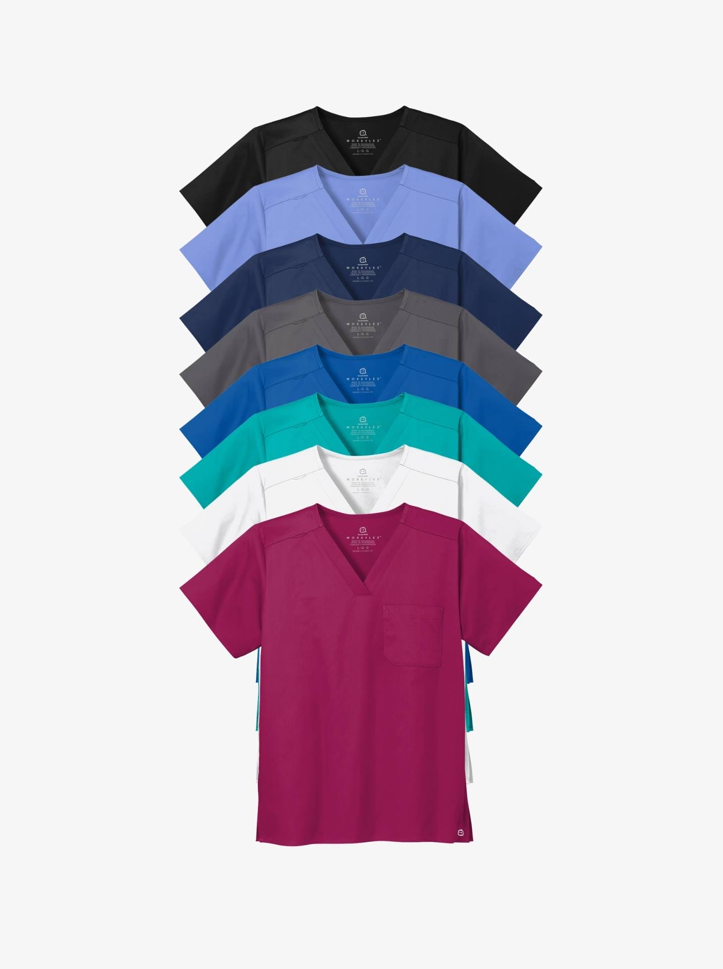 Wink® Unisex WorkFlex Chest Pocket V-Neck Top