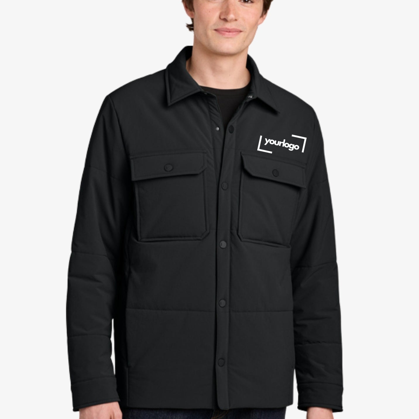 MiiR® Sashiko Stretch Puffy Shacket