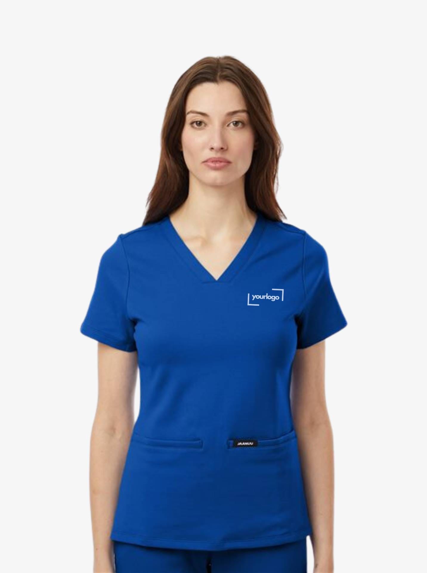 Jaanuu Women's Cesi Ultrasoft Scrub V-Neck Top