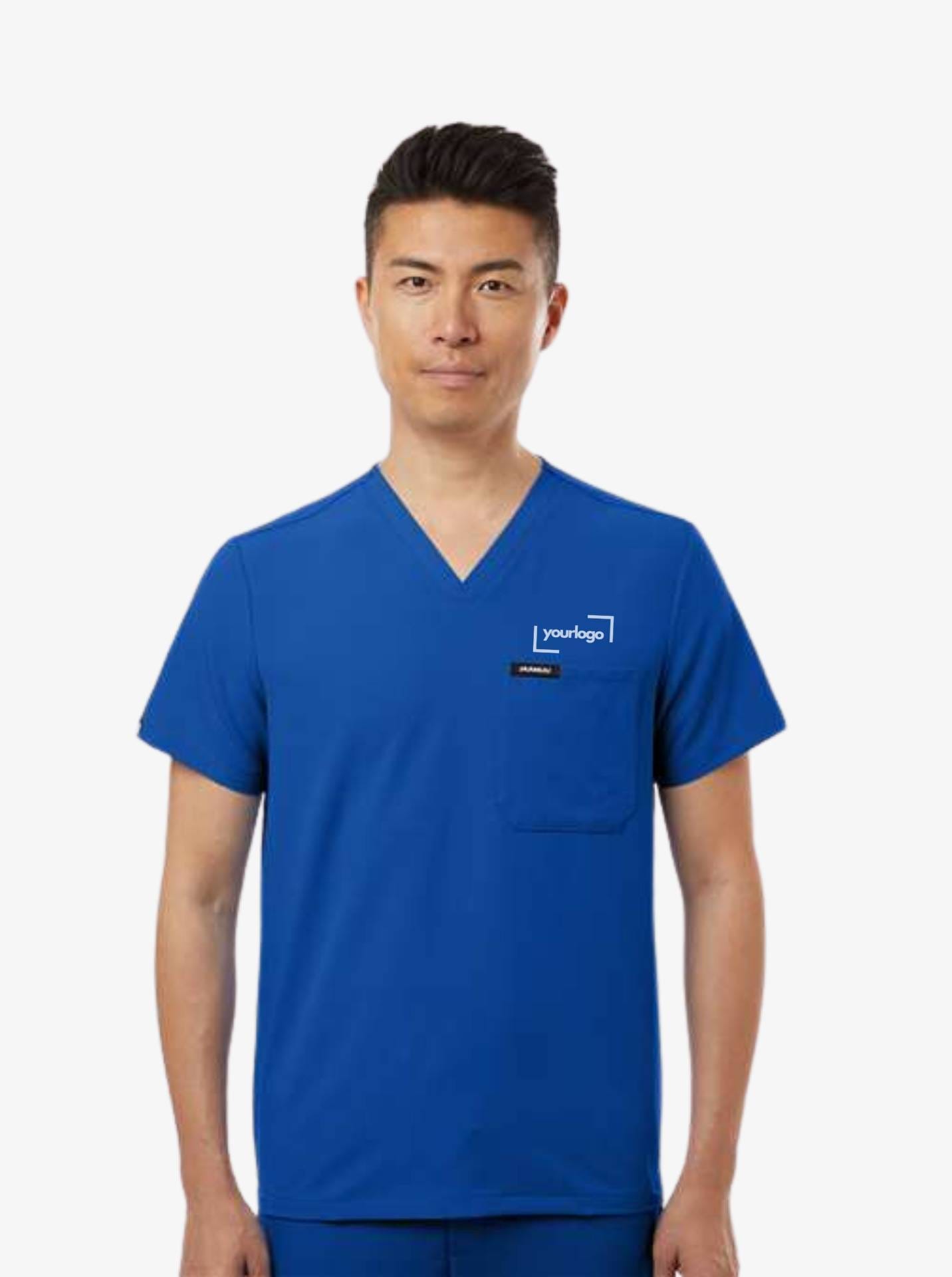 Jaanuu Holmes Everyday 1-Pocket Scrub V-Neck Top