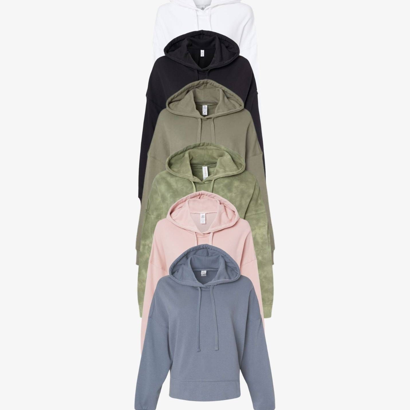 Ladies’ Eco-Wash Terry  Hooded Sweatshirt