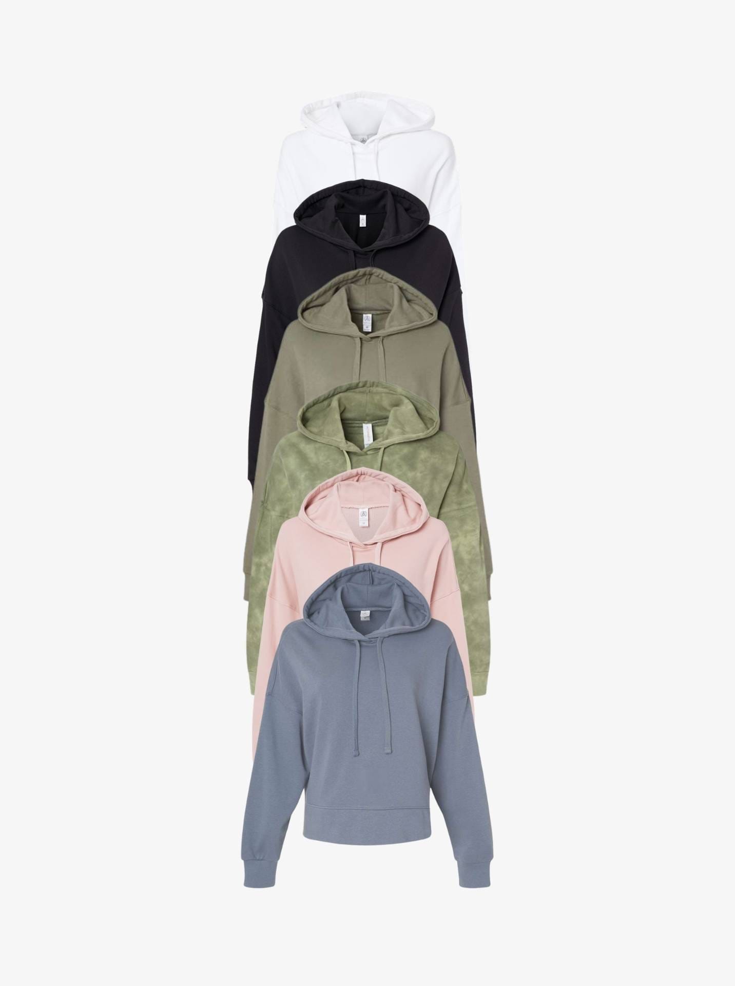 Ladies’ Eco-Wash Terry  Hooded Sweatshirt