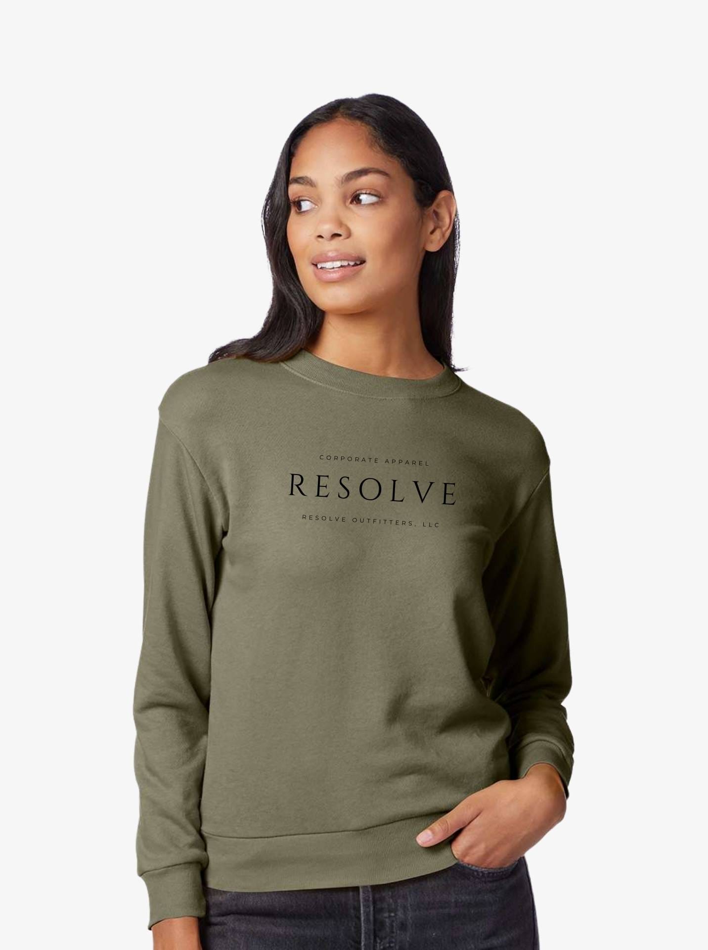 Ladies’ Eco-Wash Terry Crew Sweatshirt