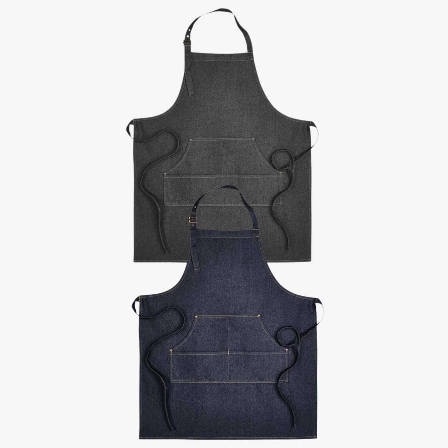 Jean Stitch Denim Bib Apron