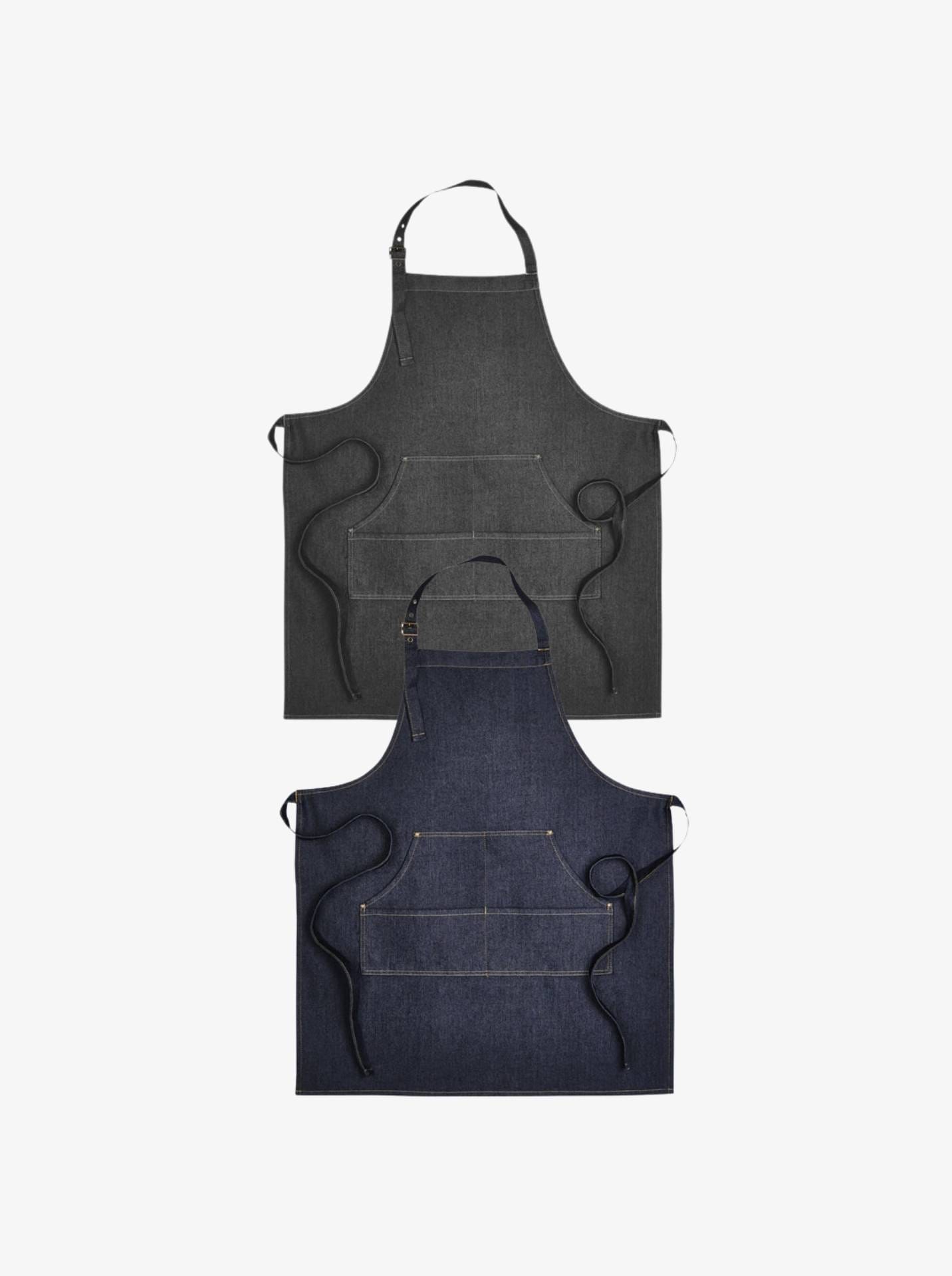 Jean Stitch Denim Bib Apron