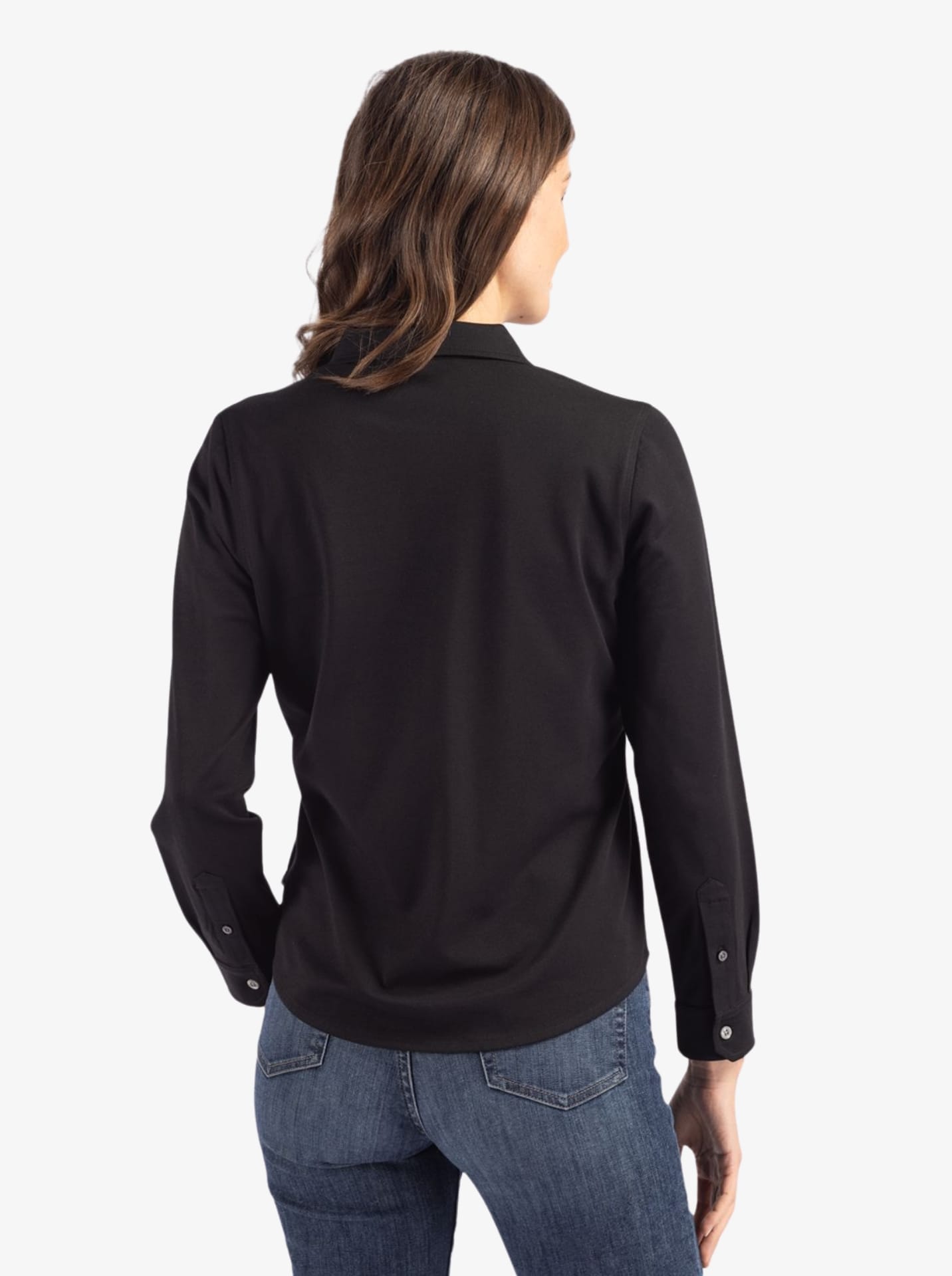 Ladies’ Advantage Tri-Blend Eco Pique Knitted Button Up