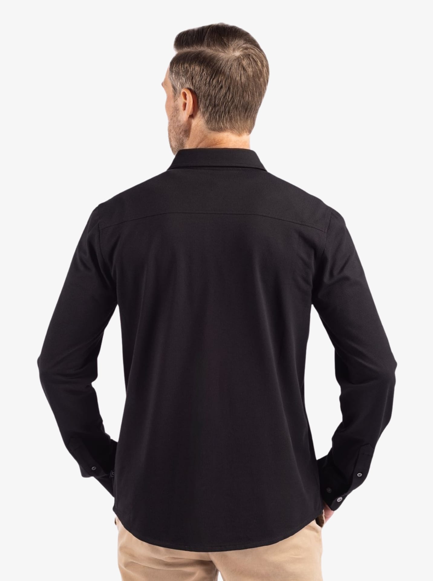 Advantage Tri-Blend Eco Pique Knitted Men's Button Up