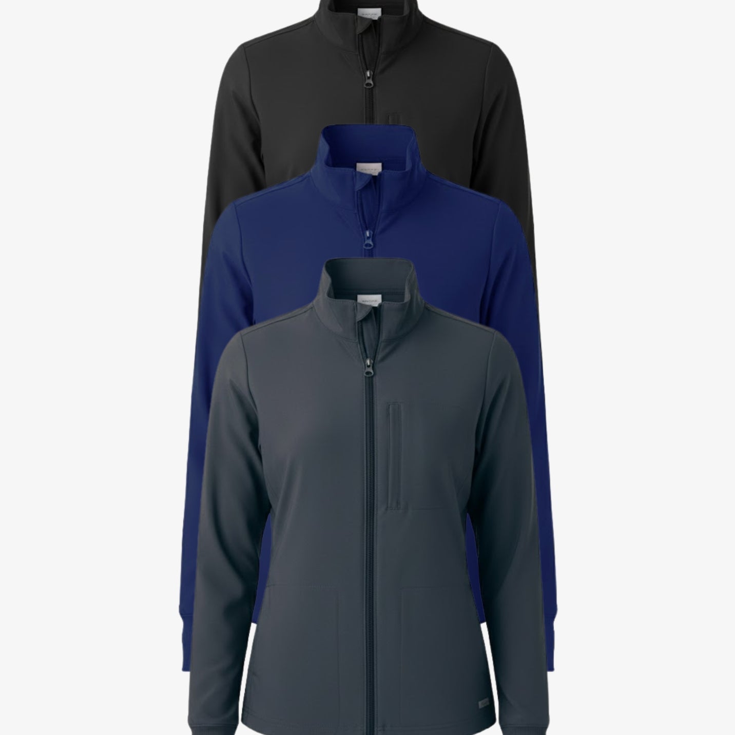 Ladies' Mock Neck 3-Pocket Jacket