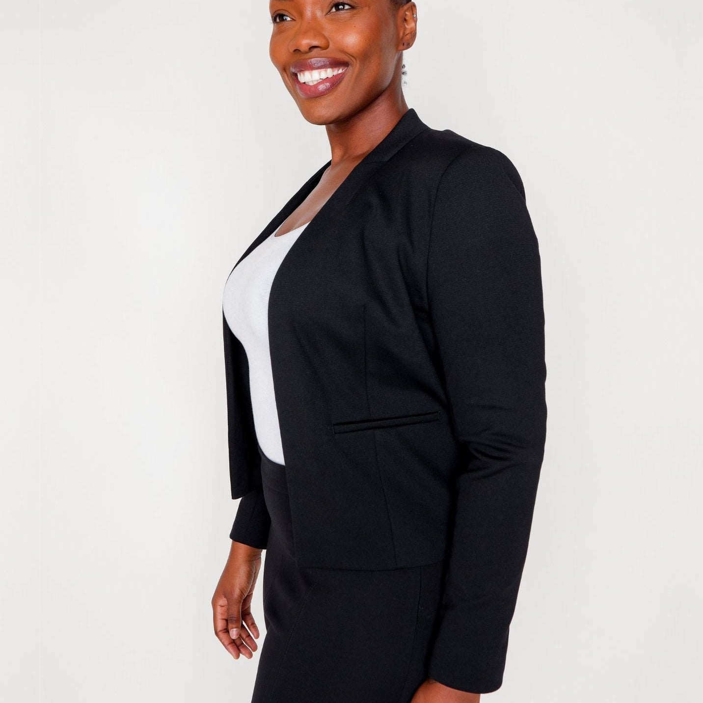 Ladies’ (re)Solve Knit Ponte Open Blazer