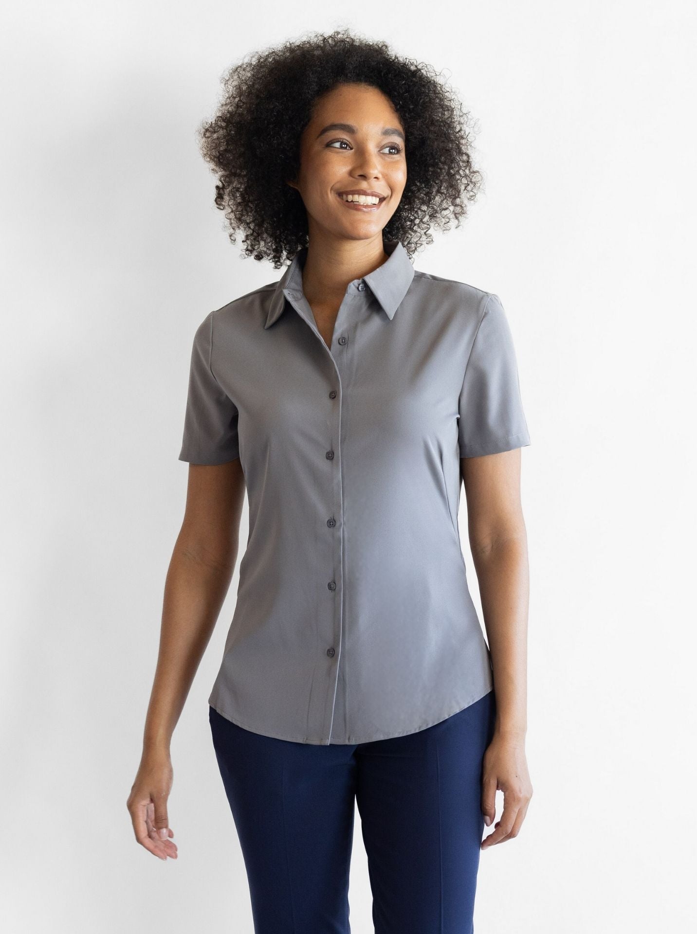 Ladies’ [re]solve SS Stretch Tailored Blouse (GRS)
