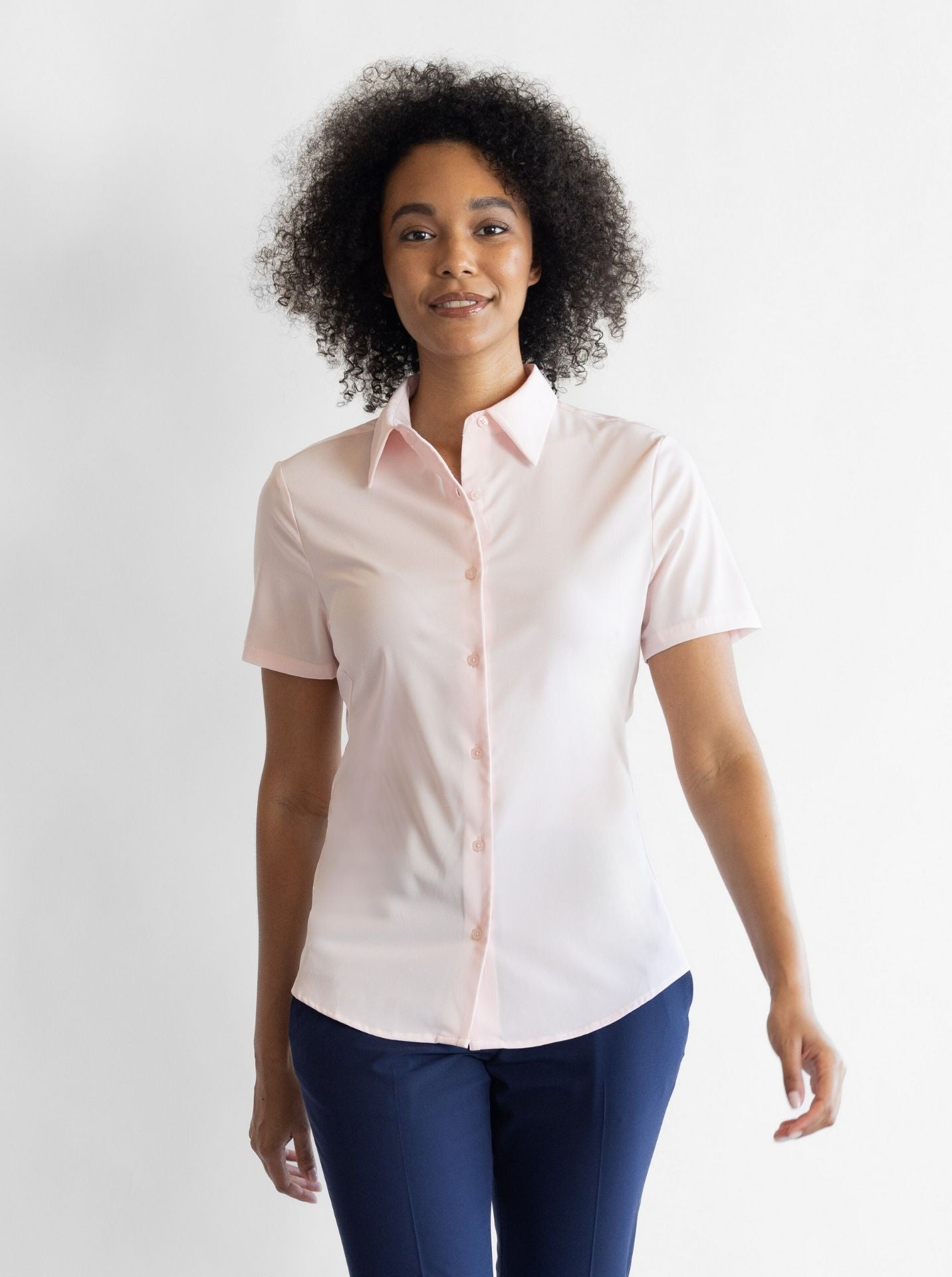 Ladies’ [re]solve SS Stretch Tailored Blouse (GRS)