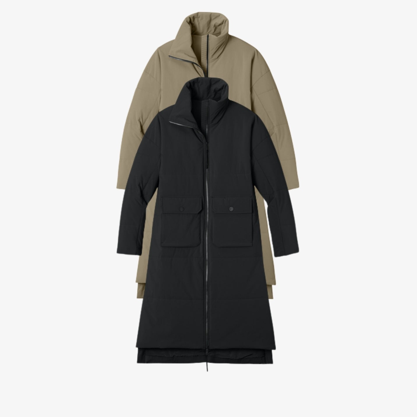 MiiR® Ladies’ Sashiko Stretch Puffy Long Jacket