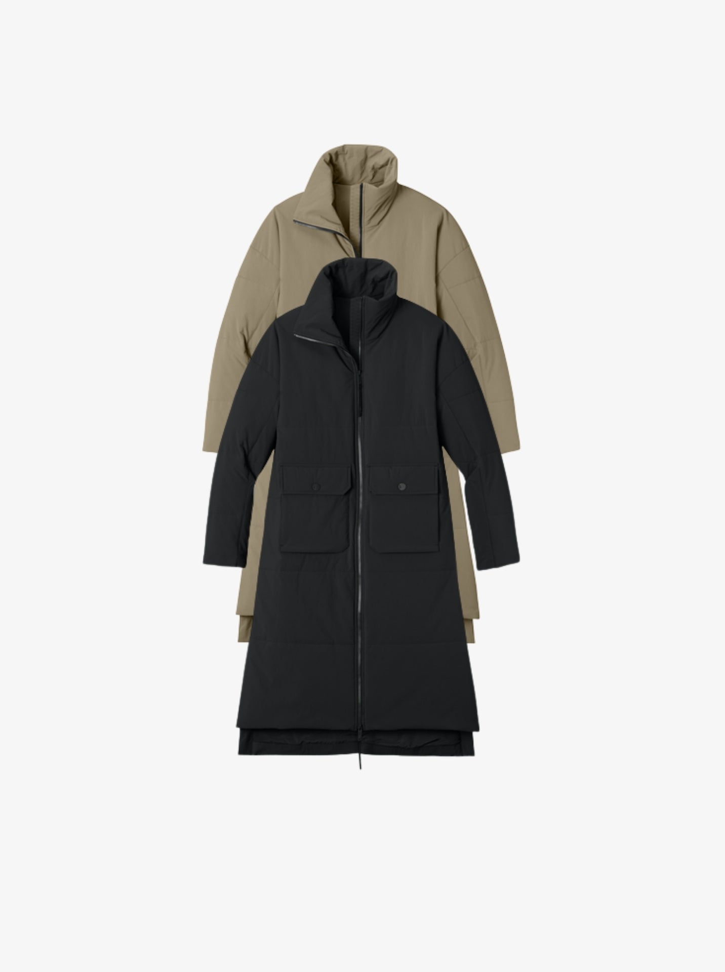 MiiR® Ladies’ Sashiko Stretch Puffy Long Jacket