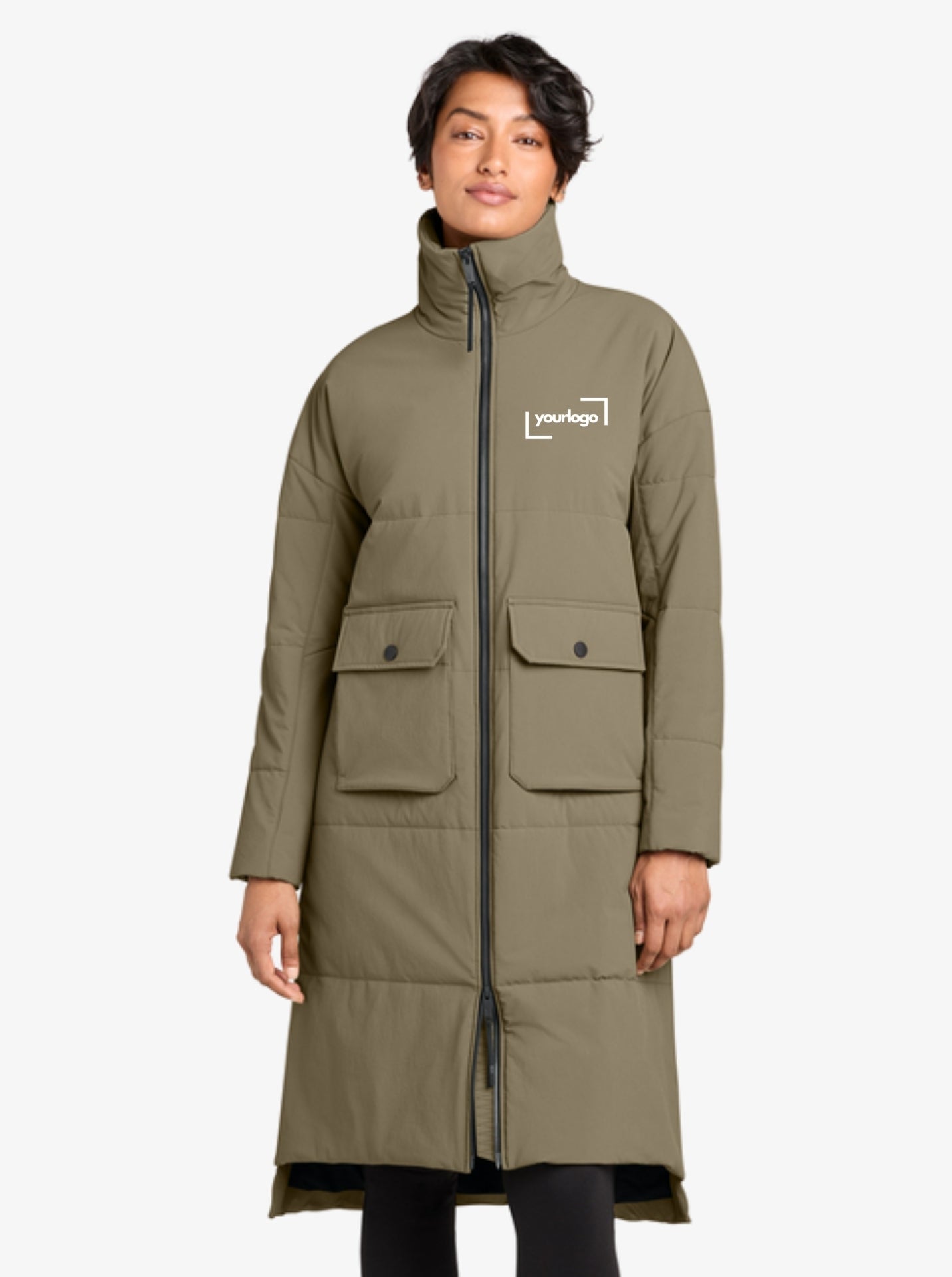 MiiR® Ladies’ Sashiko Stretch Puffy Long Jacket