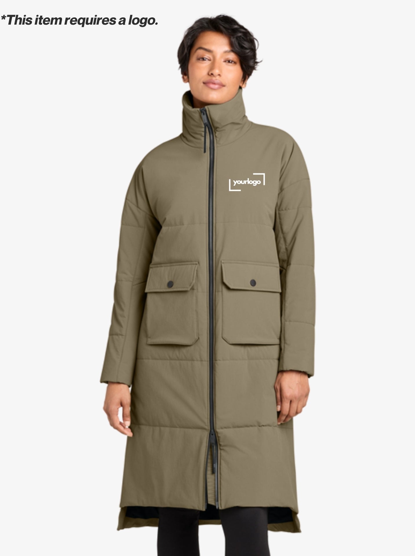 MiiR® Ladies’ Sashiko Stretch Puffy Long Jacket