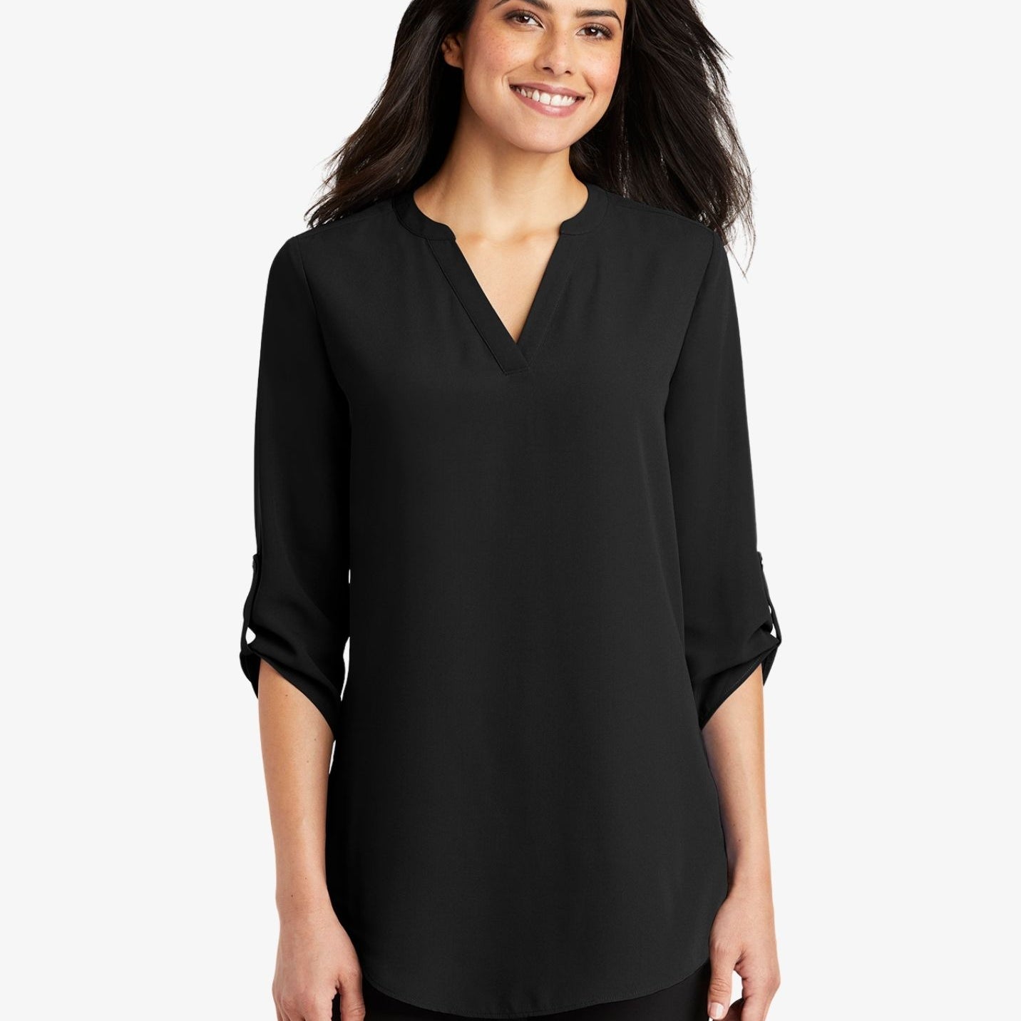 Ladies' 3/4 Sleeve Tunic Blouse