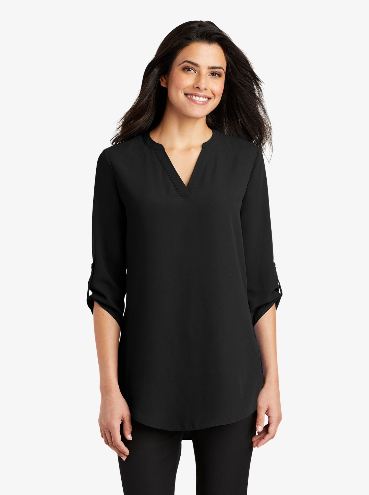 Ladies' 3/4 Sleeve Tunic Blouse