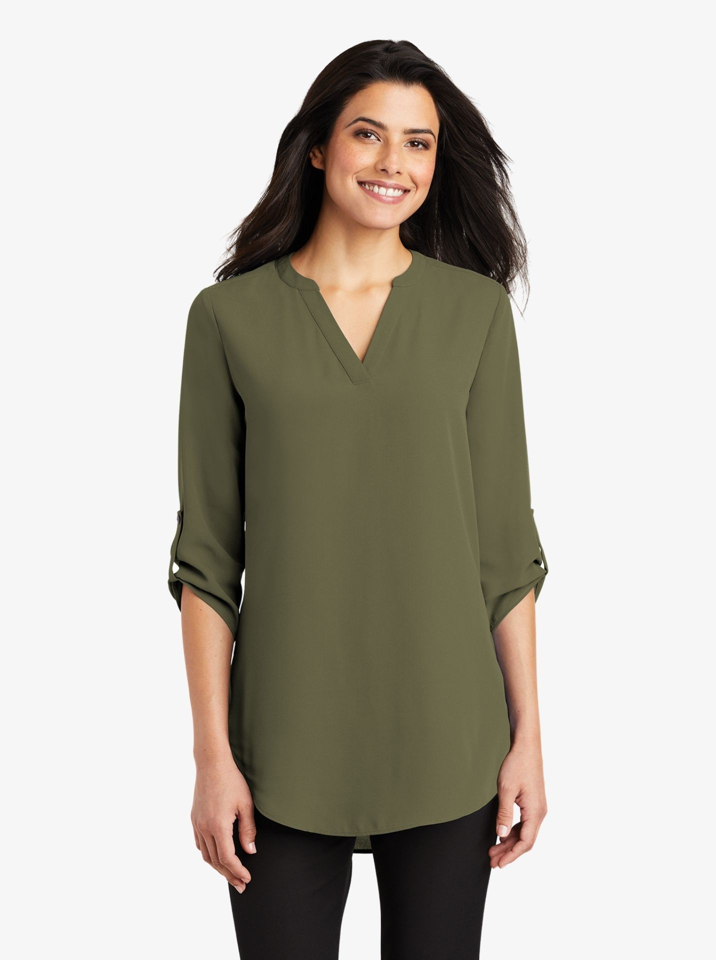 Ladies' 3/4 Sleeve Tunic Blouse