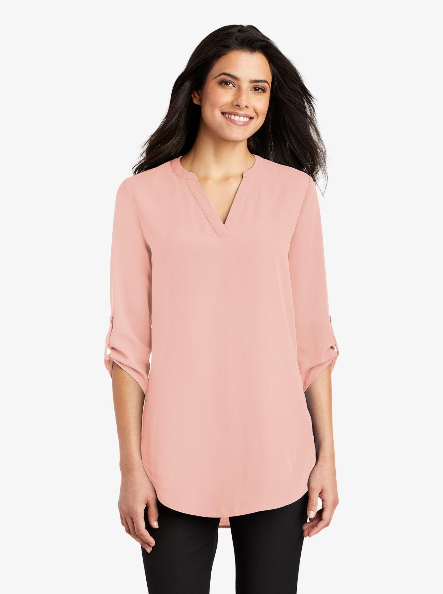 Ladies' 3/4 Sleeve Tunic Blouse