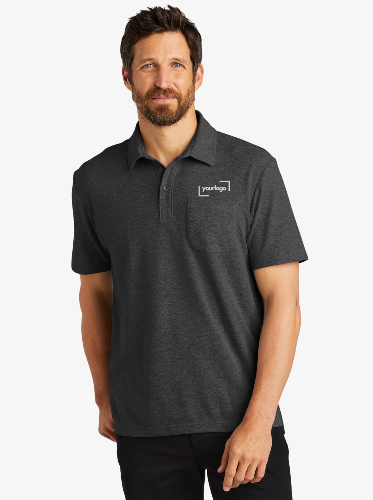 C-FREE™ Cotton Blend Pique Polo w/ Pocket