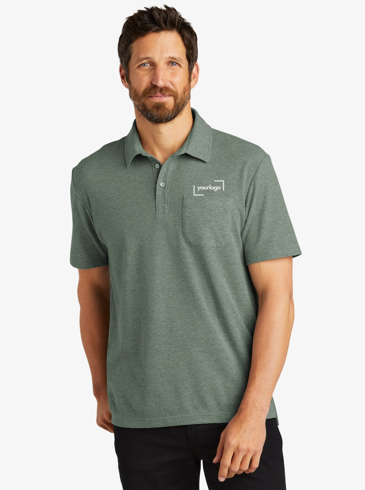 C-FREE™ Cotton Blend Pique Polo w/ Pocket