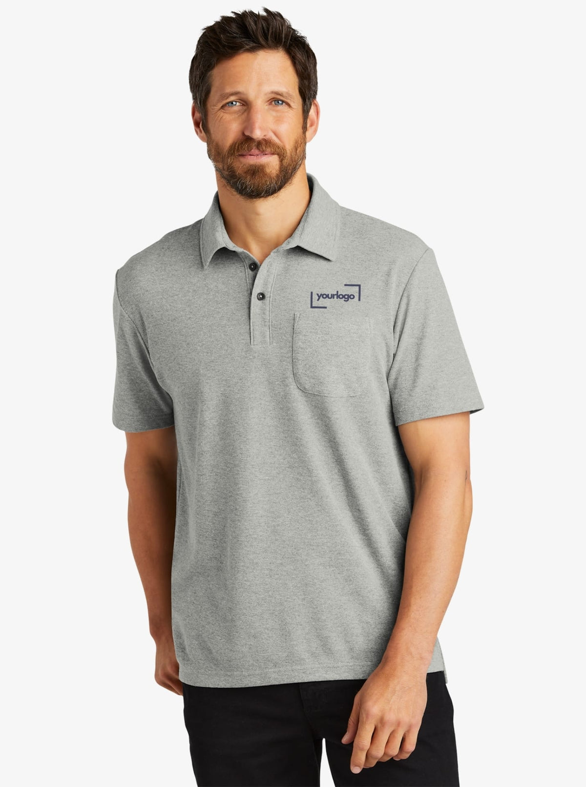 C-FREE™ Cotton Blend Pique Polo w/ Pocket