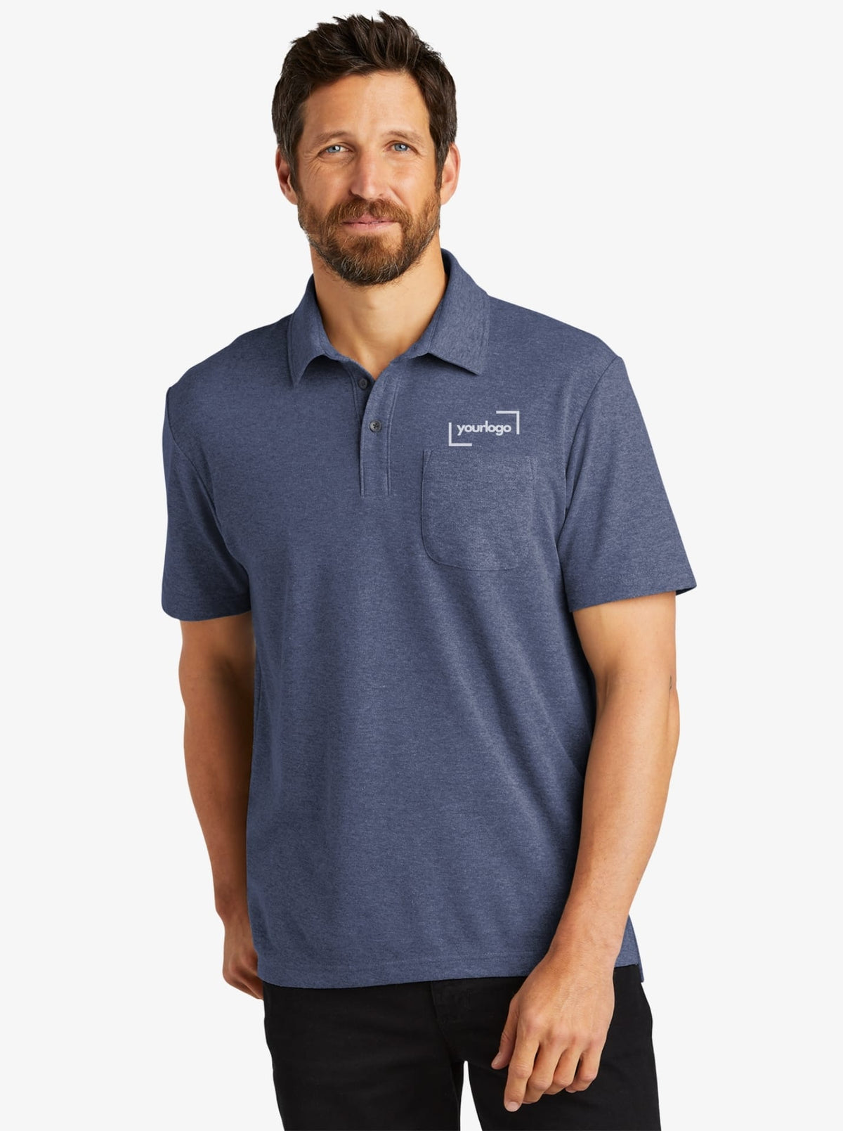 C-FREE™ Cotton Blend Pique Polo w/ Pocket